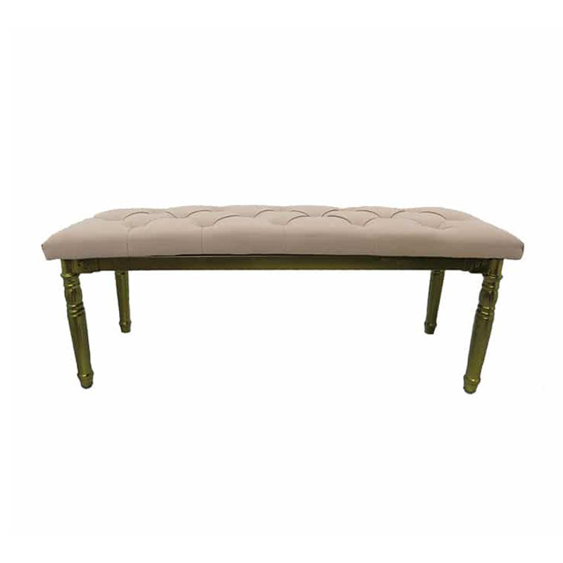 Vividitto - Padded Bench With Gold Legs
