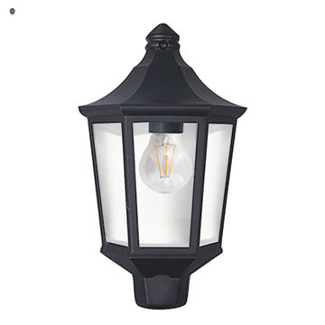 Plastic Half Lantern 3 Clear Polycarbonate Panels