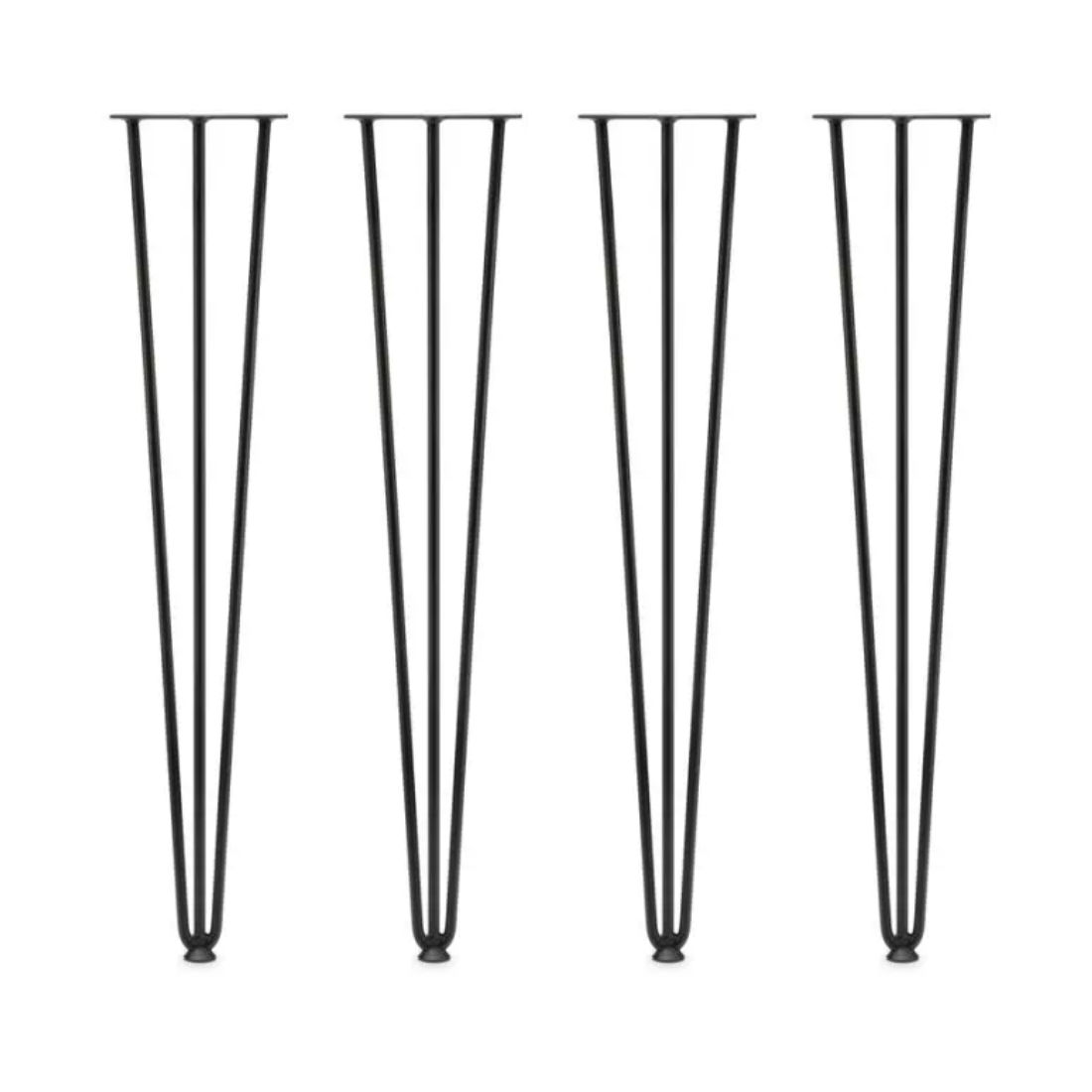 Hairpin Leg, H720mm x 12mm, Black set of 4 Table Legs