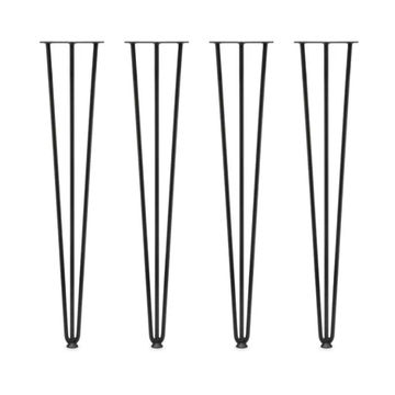 Hairpin Leg, H720mm x 12mm, Black set of 4 Table Legs