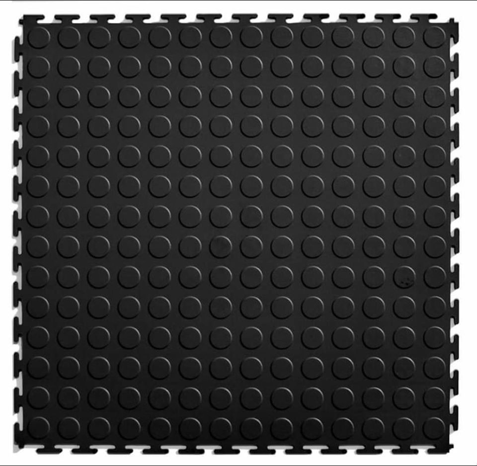 Interlocking tiles - black 1sqm