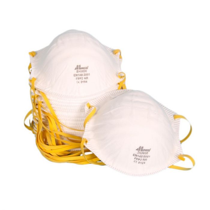 Dust Mask Yellow Elastic- FFP2 - Pack of 20