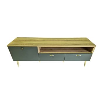 Rofrano TV Stand - Sahara & Storm Grey