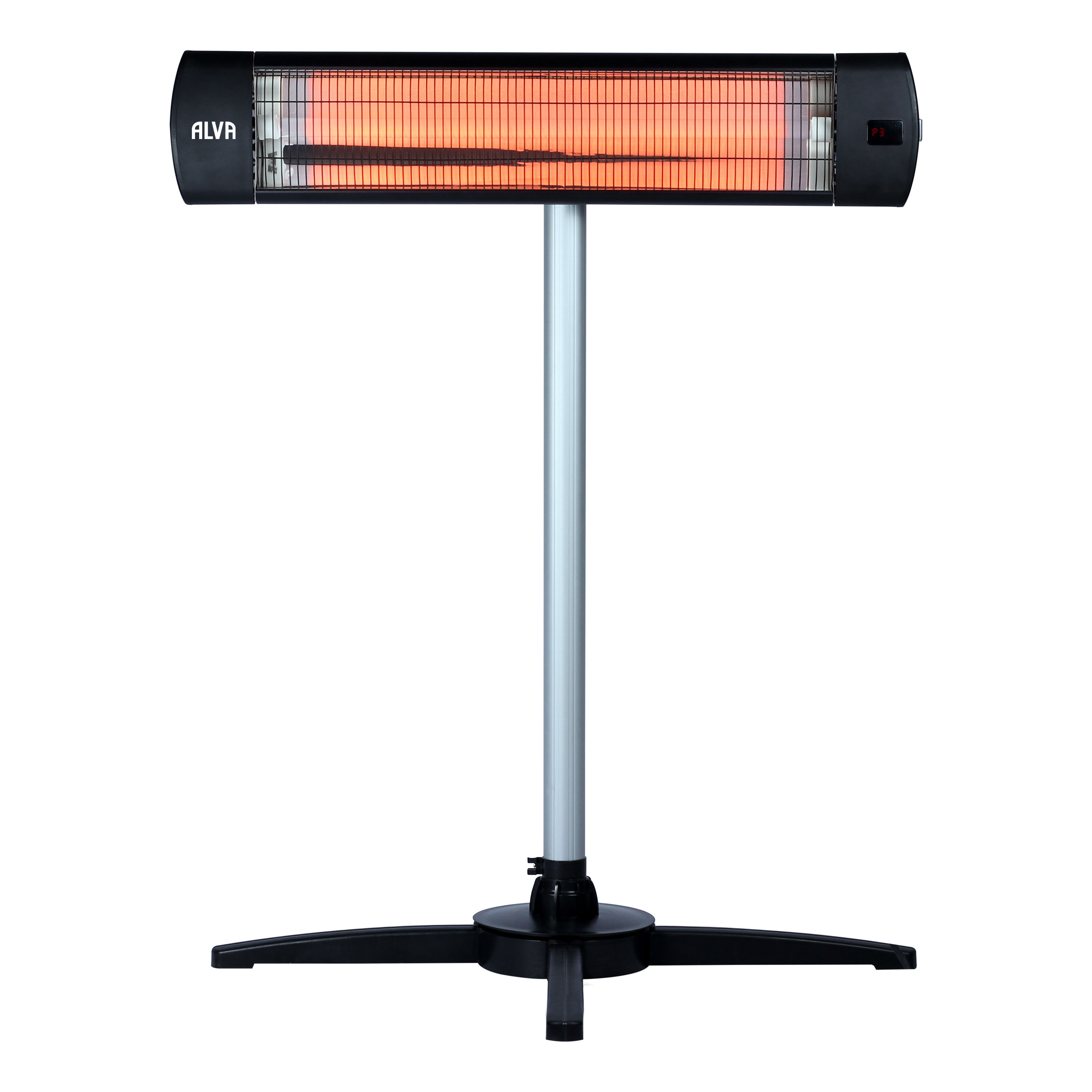 ALVA Electric Infrared Heater W/Telescopic Stand & Remote Control Also Wall-mountable 12 Month Warranty