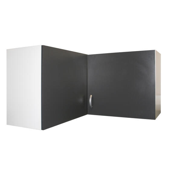 Kitchen Wall Cupboard Kit Corner 2 Door Sprint Grey L100Cmxh58Cmxd100Cm