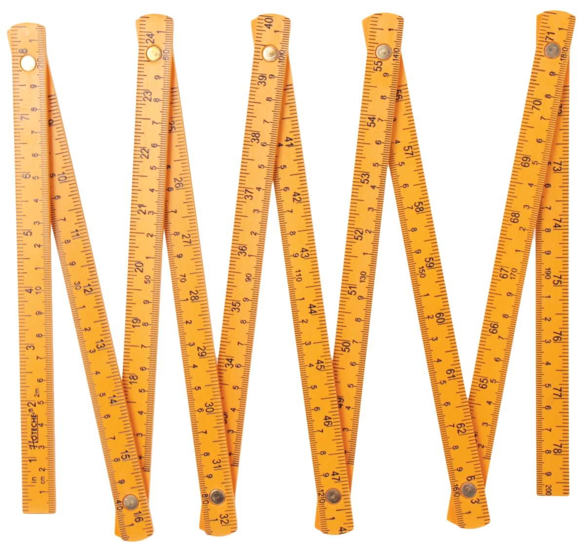 Hoteche Folding Plastic Ruler - 10 Folds / 2 meters