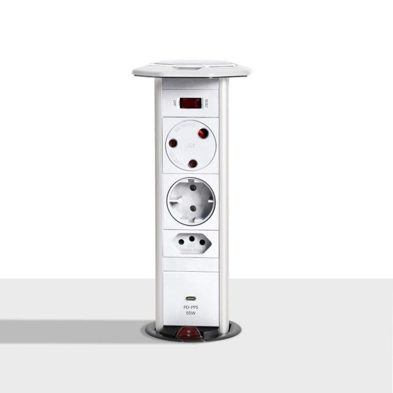 Multiplug Powerlogic Powerdock MK565 White
