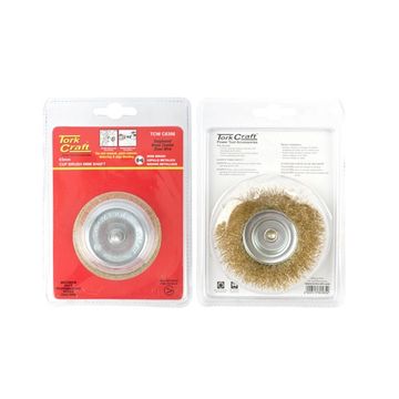 Tork Craft - Wire Cup Brush 63mm x 6mm Shaft Blister - 2 Pack