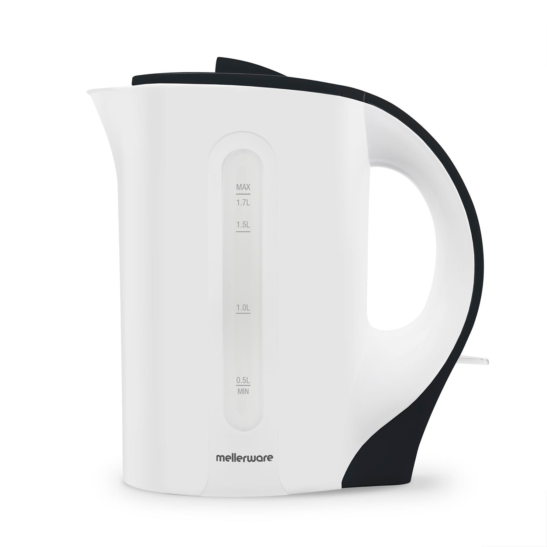 Mellerware Kettle Corded Plastic Black White & Black 1.7L 2200W 