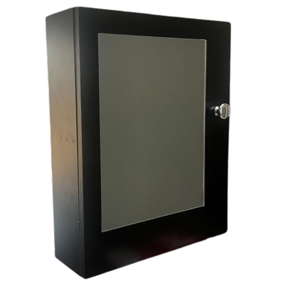 BATHROOM MINI VANITY BLACK WITH MIRROR