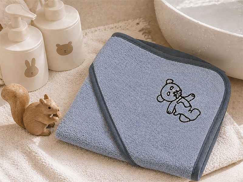 Baby Hooded Towel - 085x085cms - 380GSM - Terry