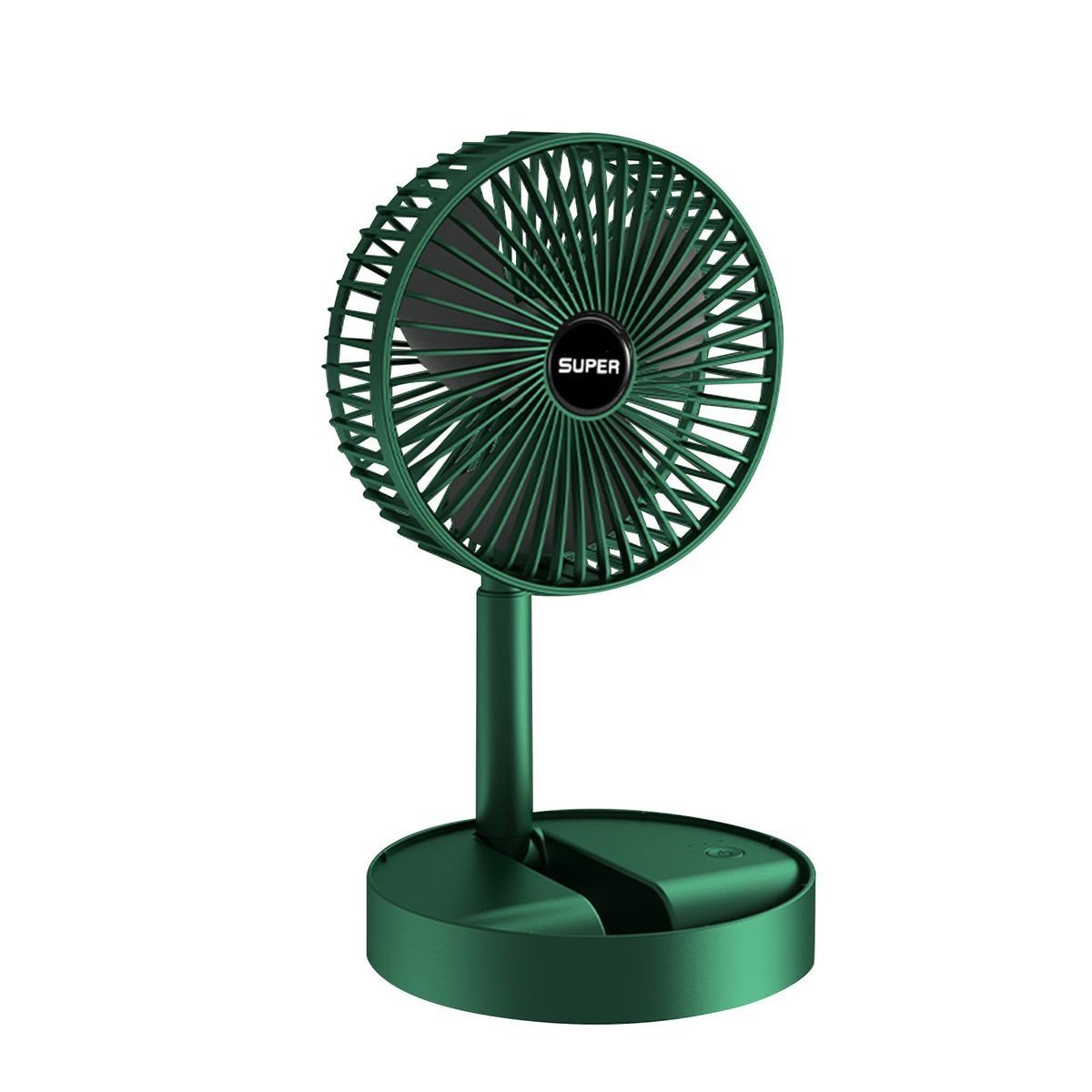 Retractable Green Telescopic Portable Desk Fan