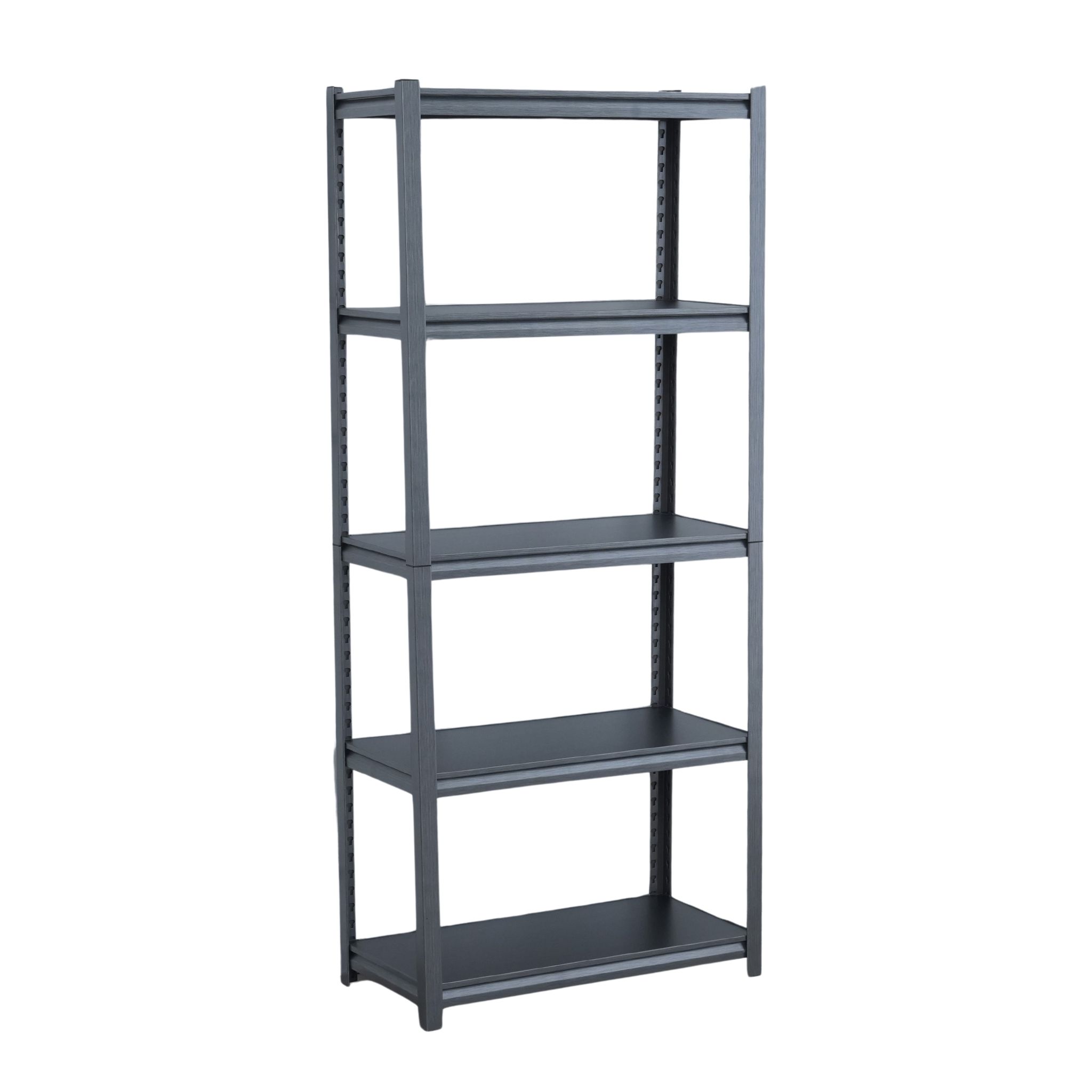 Gorilla Shelving Unit – 80 x 30 x 180 cm – Charcoal / Black