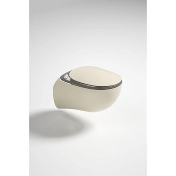 Aura-Sleek Smart Wall-Hung Commode- White