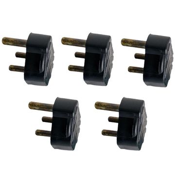 UNITED ELECTRICAL Rubber United Plugtop Black (M10C) ( 5 Pack )