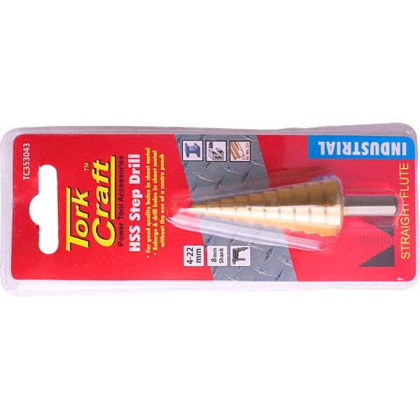Step Drill Hss 4-22Mmx2Mm