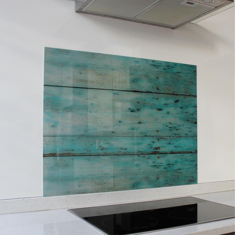 Splashback Pastel Turquoise Kitchen Decor Backsplash Design Decoration  Magnetic 