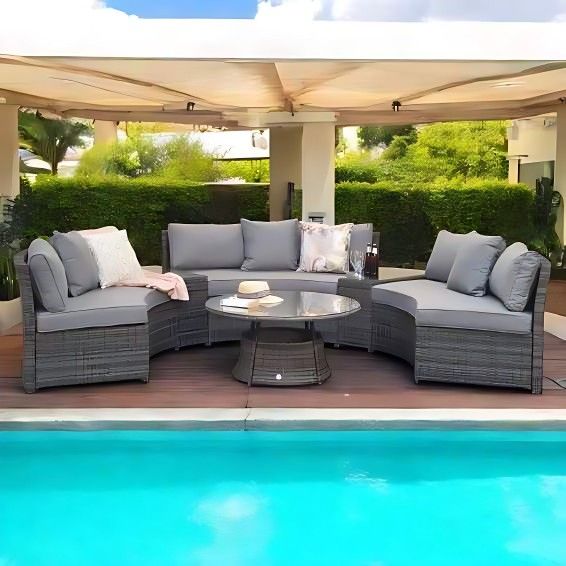 Boma Half Moon Brown couch