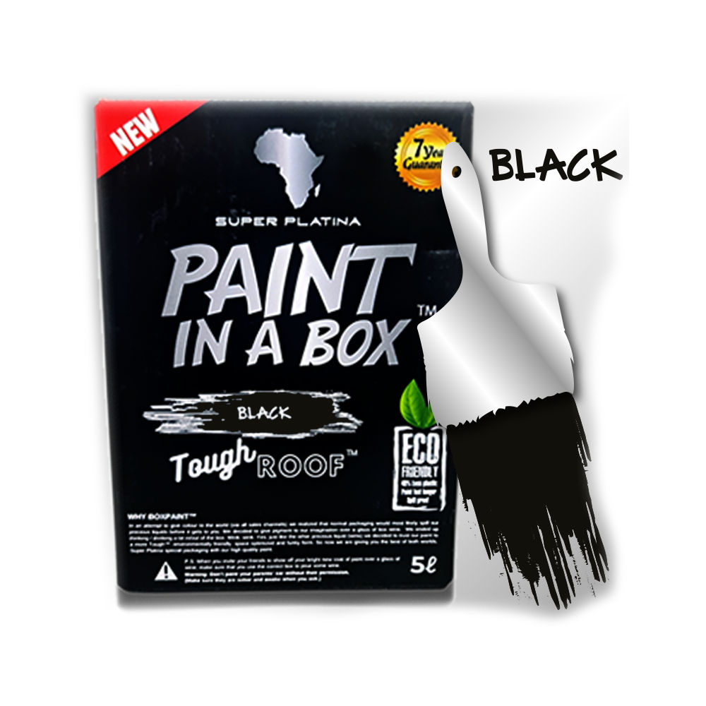 Super Platina - Paint in a Box Tough Roof and Paving Paint 5L - Black