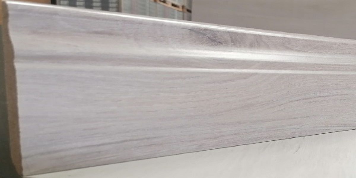 Skirting Powder Oak MDF Gloss Finnish 100mm x 14mm x 2400mm