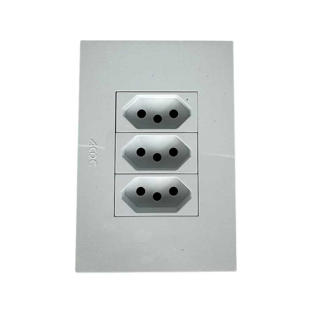 ACDC - White Orion 3x N-Type 16A Socket Outlet (Pre-Assembled)