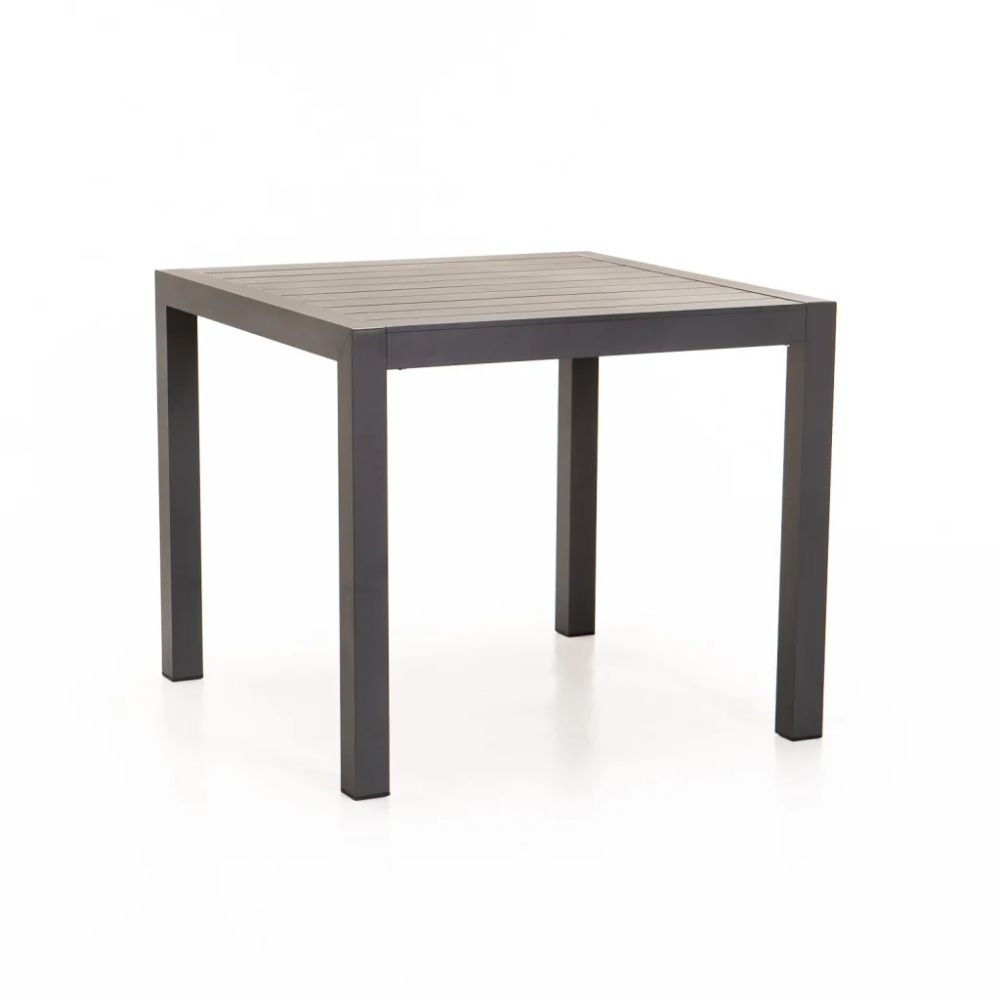 CRETE 9090cm Outdoor Table – 75cm Height Aluminium Patio Dining Table
