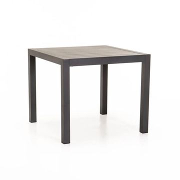 CRETE 9090cm Outdoor Table – 75cm Height Aluminium Patio Dining Table
