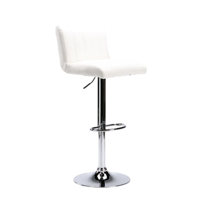 Vividitto -Hennessy Leather Touch Barstool - White