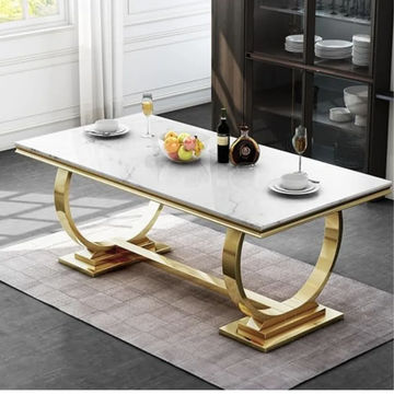 KC FURN - Costa Marble Top Dining Table