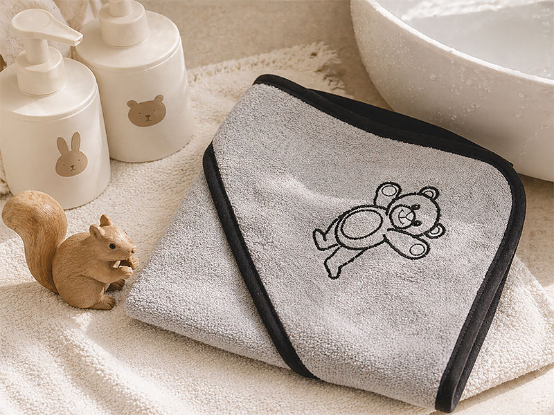Baby Hooded Towel - 085x085cms - 380GSM - Terry