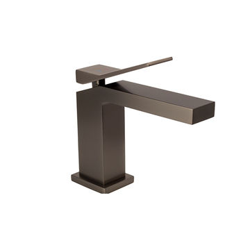 Milan Basin Mixer Brass -  Gun Metal Grey