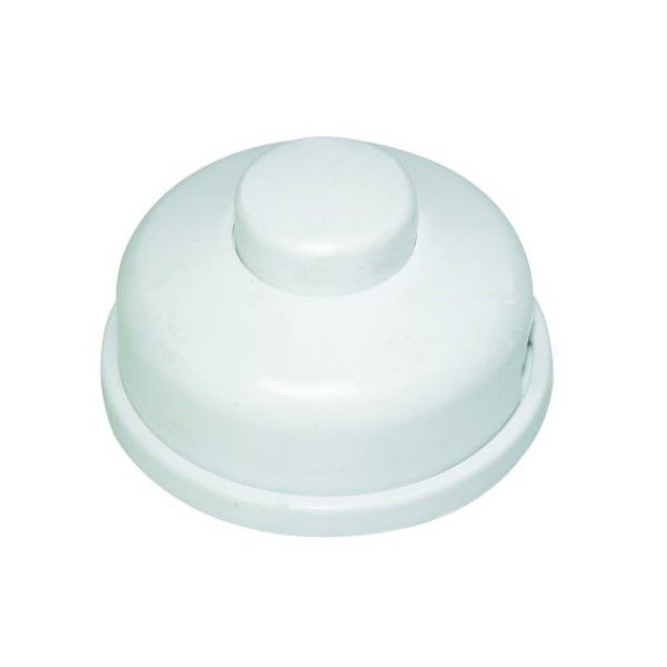 In-Line White Foot Switch 1Amp