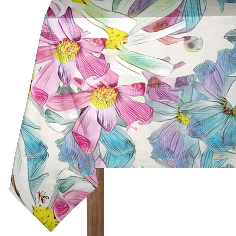 Cosmos Soft Rectangle Tablecloth by Fifo
