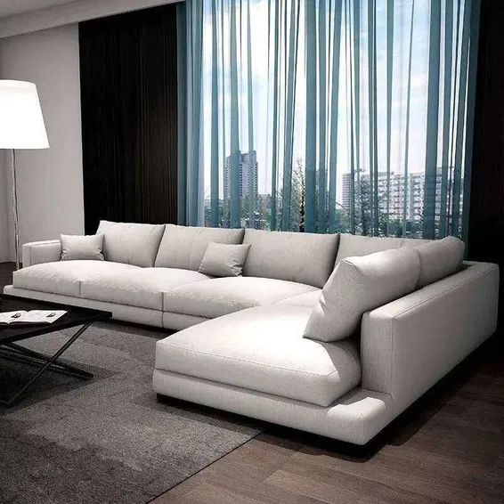 Ramon L shape sofa Free 3 Pillows (Same day delivery)