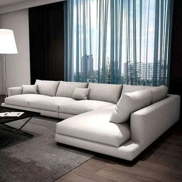 Ramon L shape sofa Free 3 Pillows (Same day delivery)