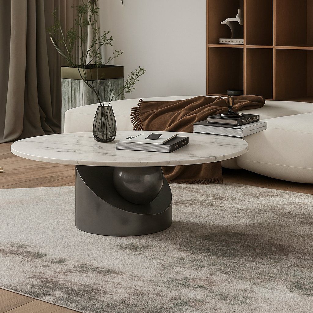 EFURN- Aura silver coffee table