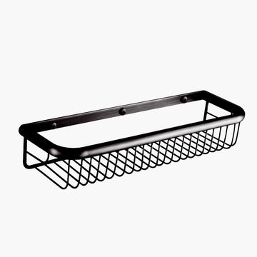 BTB053- BLACKENED BRASS SIDE SHOWER SHELF