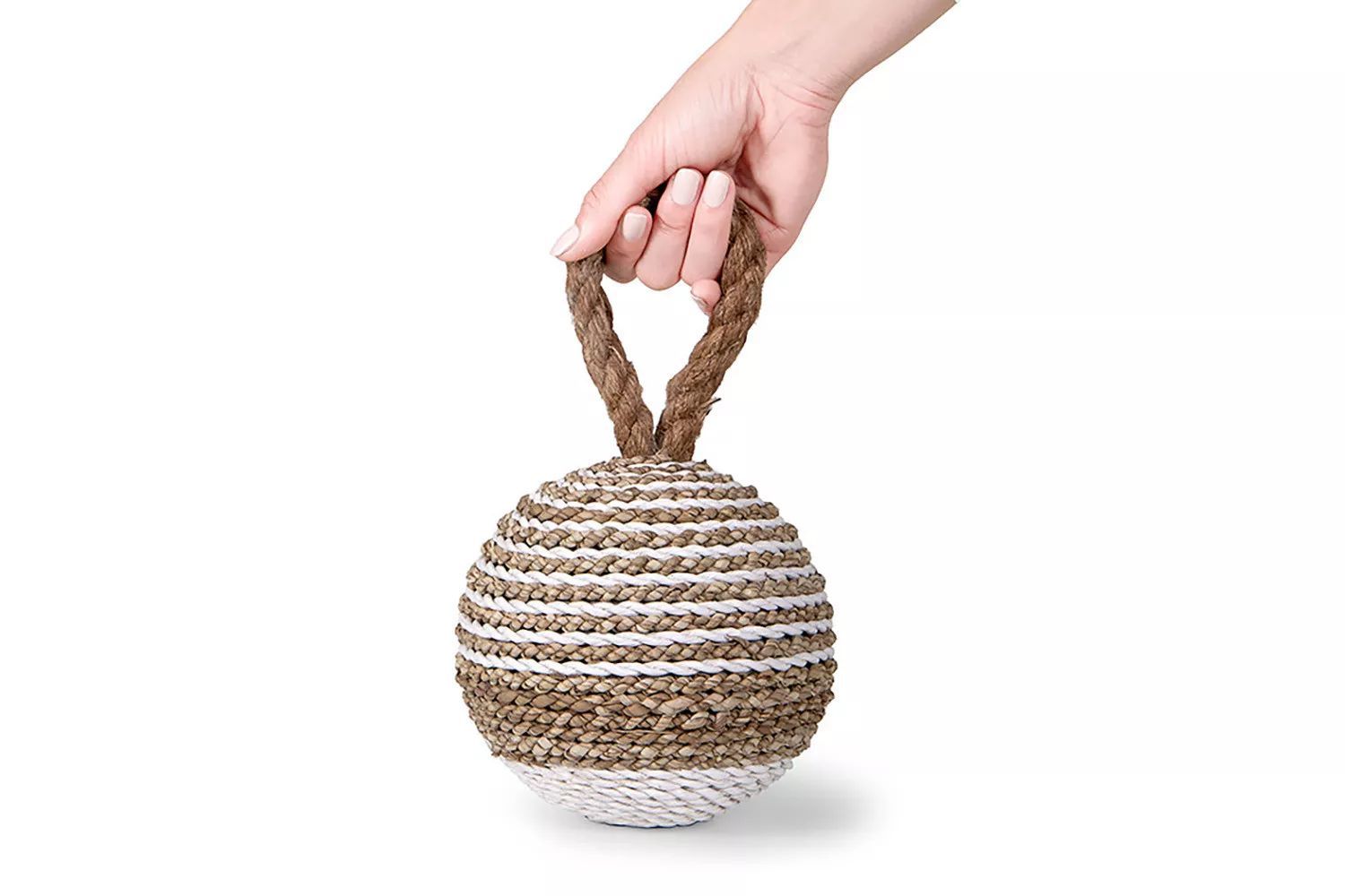 Teva Concrete Door Stopper with Rope Handle – Natural Indoor Door Stop