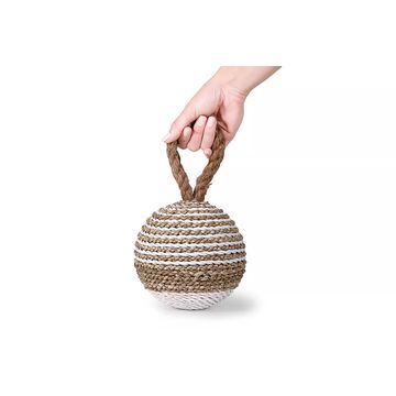 Teva Concrete Door Stopper with Rope Handle – Natural Indoor Door Stop