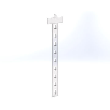 The Merchandising STRiP – Mobile Hanging Hook Display for Retail (50p/box) Clear