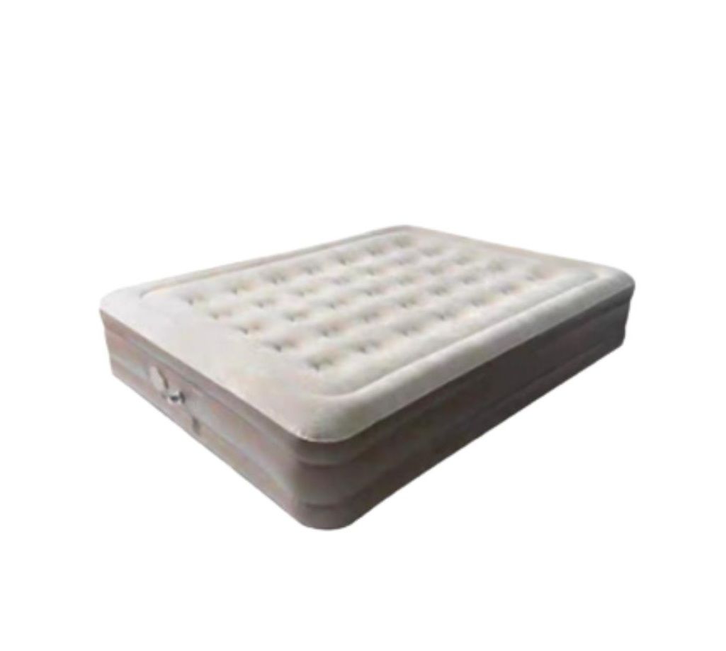 Outdoor Double Inflatable Air Mattress – Built-In Pump