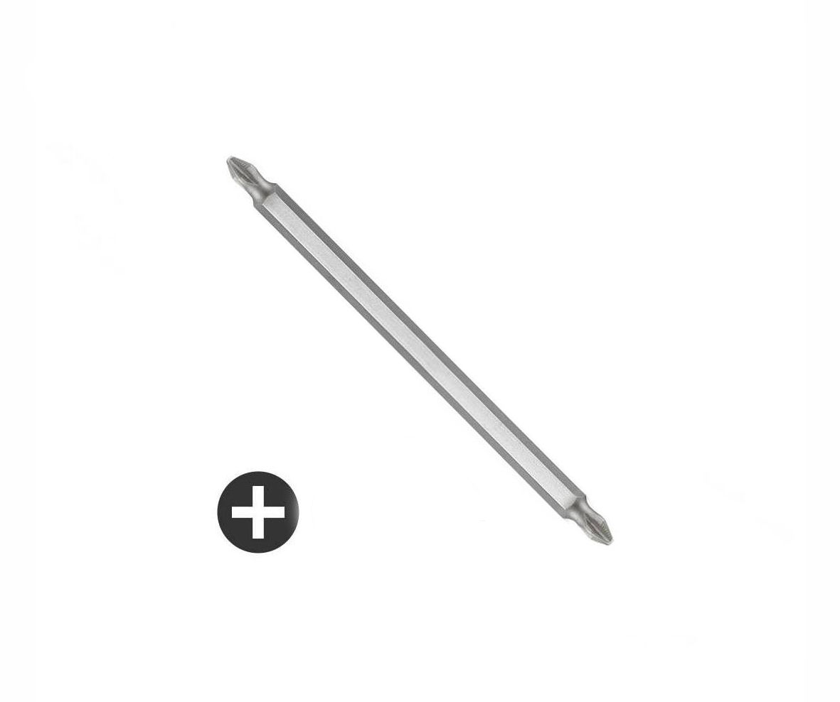 Force - Phillips Bit - Ph1 x Ph2 - D/End - 1/4" x 165mm Long - 10 Pack