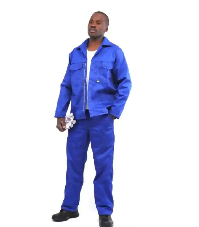 Inyathi Gold Range Pure Cotton Conti Suit - Royal Blue - EU 36