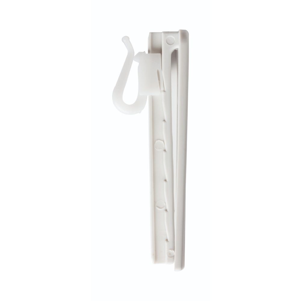 Curtain Track Adj Plastic Hooks White (10)