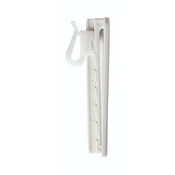 Curtain Track Adj Plastic Hooks White (10)