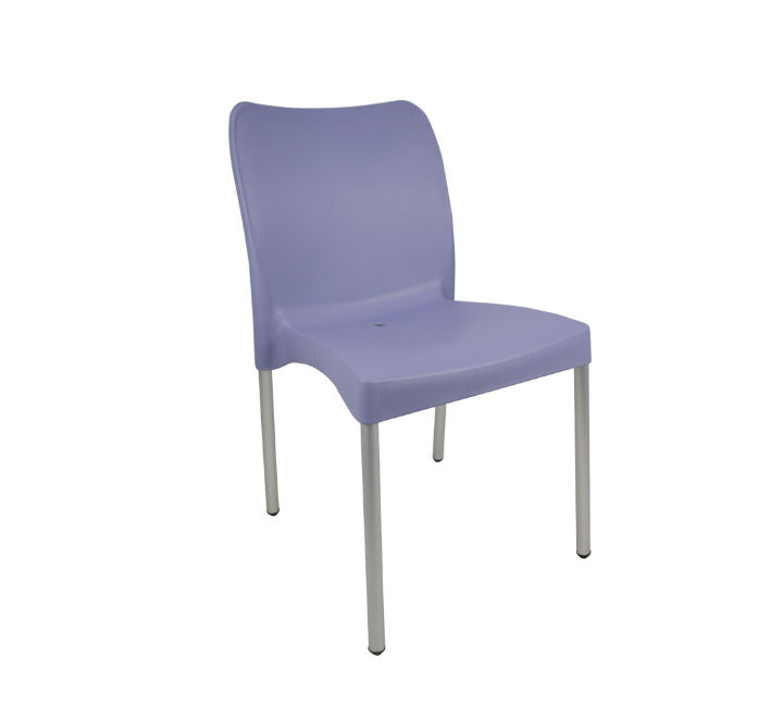 Vividitto - Heavy Duty armless Café Chair -Light Lavender