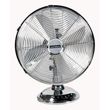 Eurolux Desk Fan 4 Blades Satin Chrome