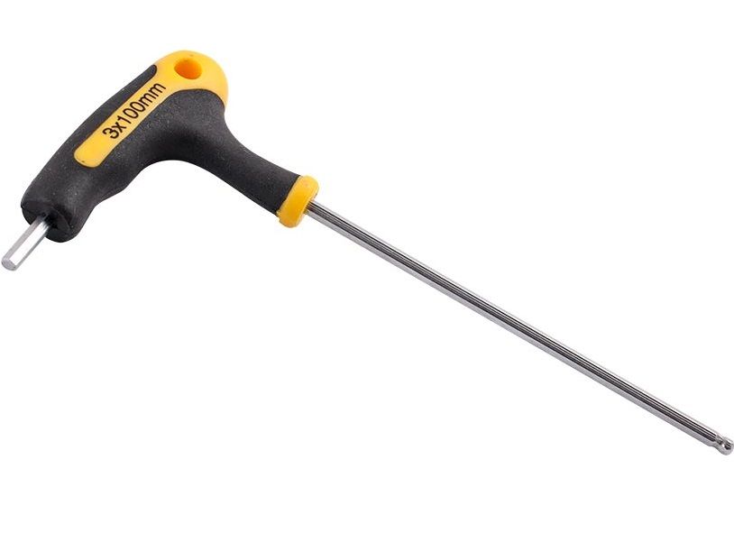 Tork Craft - Ball Point T Handle Hex Allen Key 3.0mm x 100mm - 6 Pack