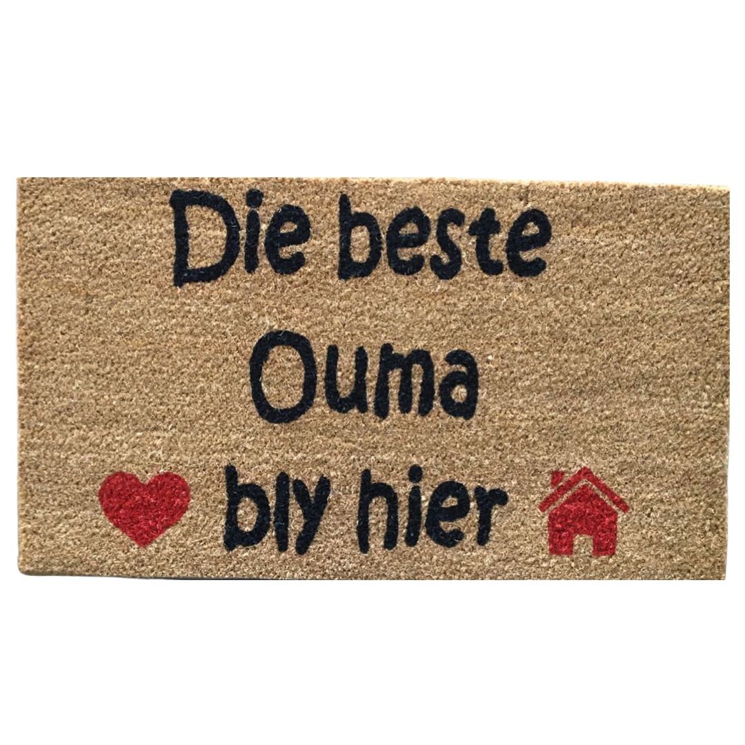 Matnifique Coir Doormat - Die Beste Ouma Bly Hier 700 x 400 x 14mm