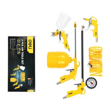 Deli Paint Spray Air Tools 5 Piece Set